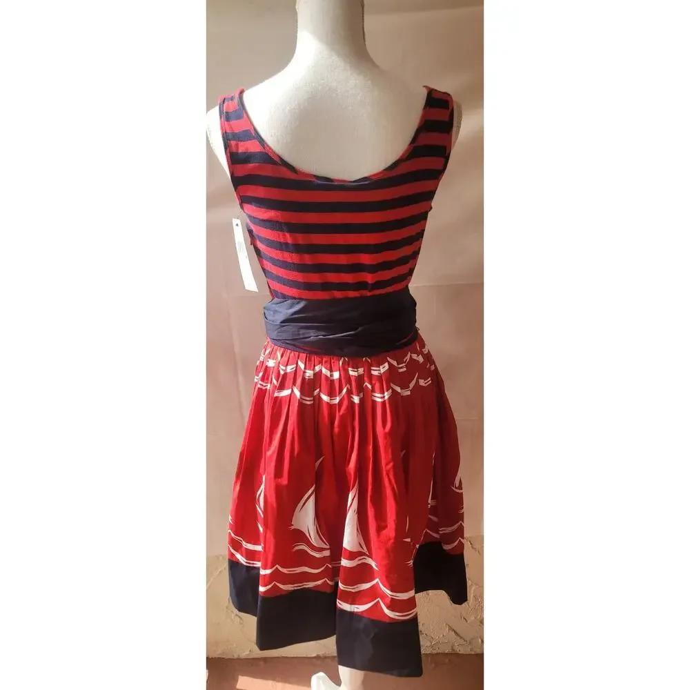 DKNY NAUTICAL DRESS Size 8 - Picture 3 of 7